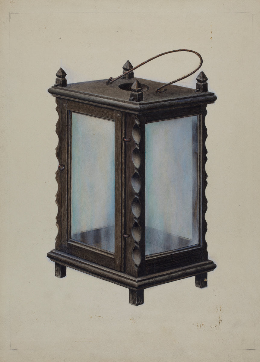 Candle Lantern by Samuel W. Ford (American, active c. 1935), 16X12"(A3)Poster Print