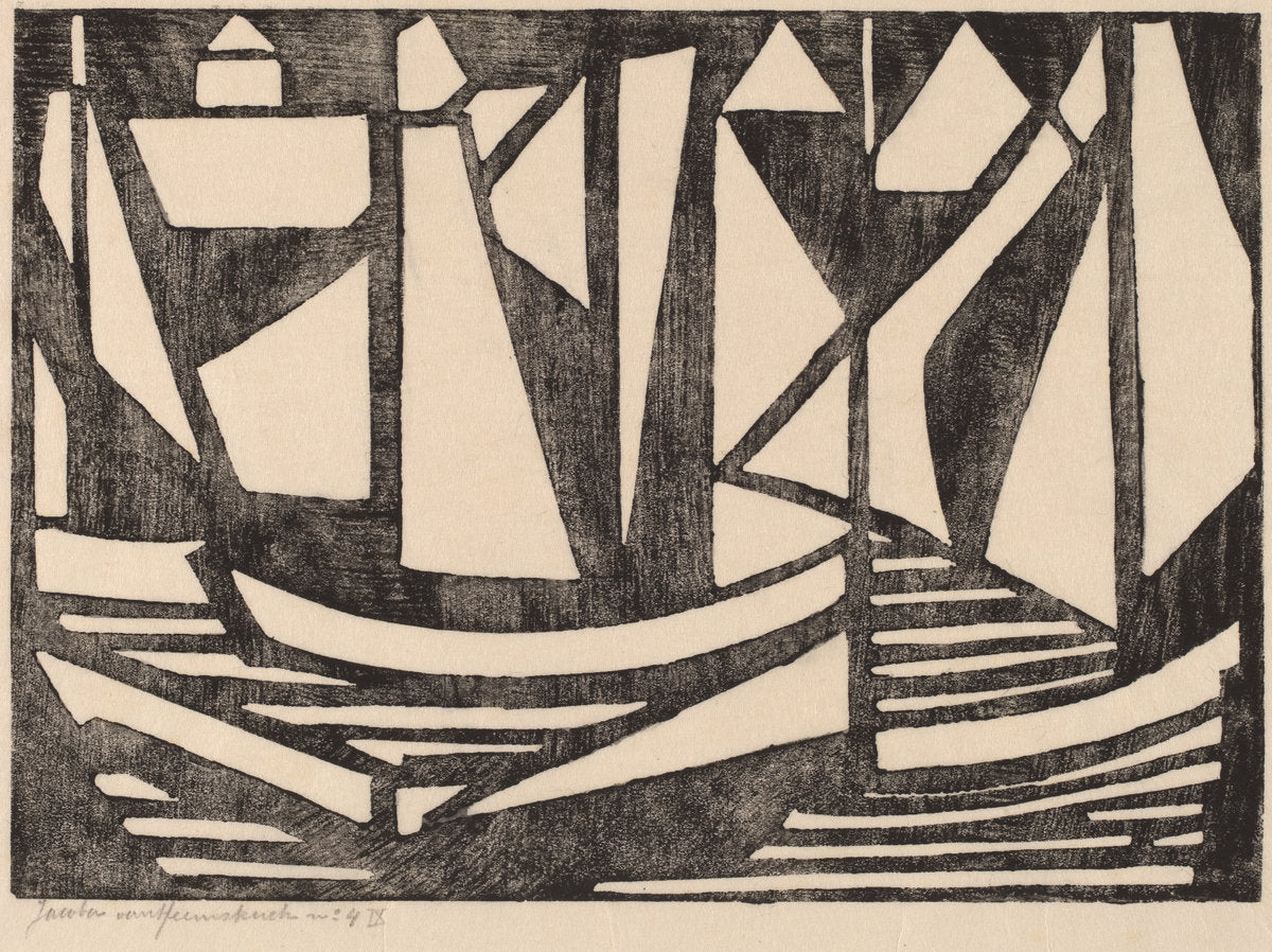 Boats by Jacoba van Heemskerck van Beest (Dutch, 1876 - 1923), 16X12"(A3)Poster Print