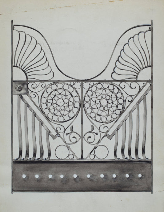 Iron Gate by Sebastian Simonet (American, active c. 1935), 16X12"(A3)Poster Print