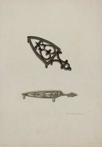 Trivet by Dorothea Bates (American, active c. 1935), 16X12"(A3)Poster Print