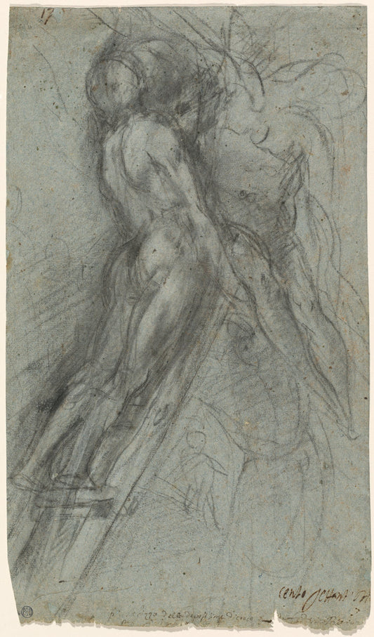 The Descent from the Cross by Federico Barocci (Italian, probably 1535 - 1612), 16X12"(A3)Poster Print