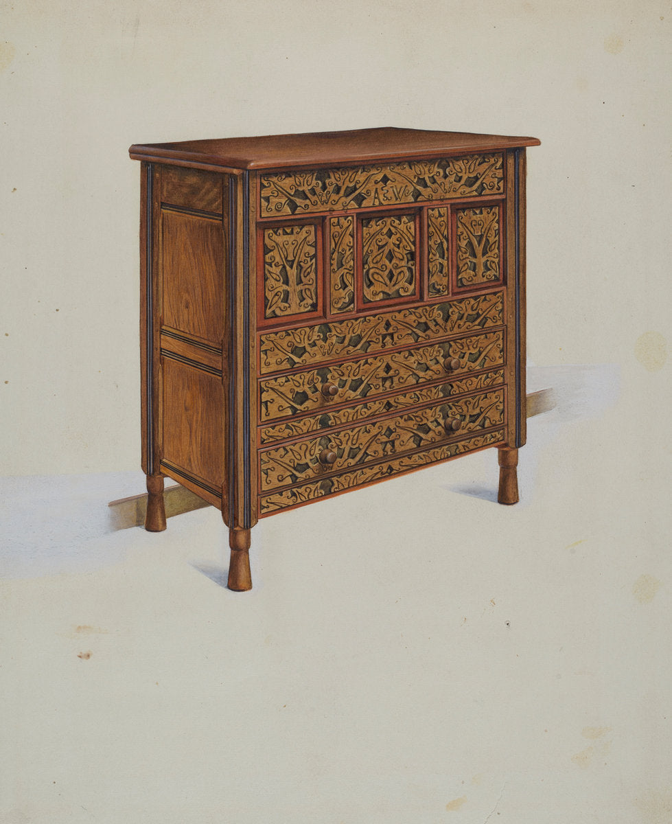 Hadley Chest by Victor F. Muollo (American, active c. 1935), 16X12"(A3)Poster Print