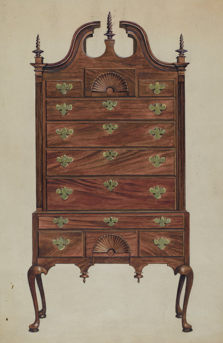 Highboy by Louis Annino (American, active c. 1935), 16X12"(A3)Poster Print