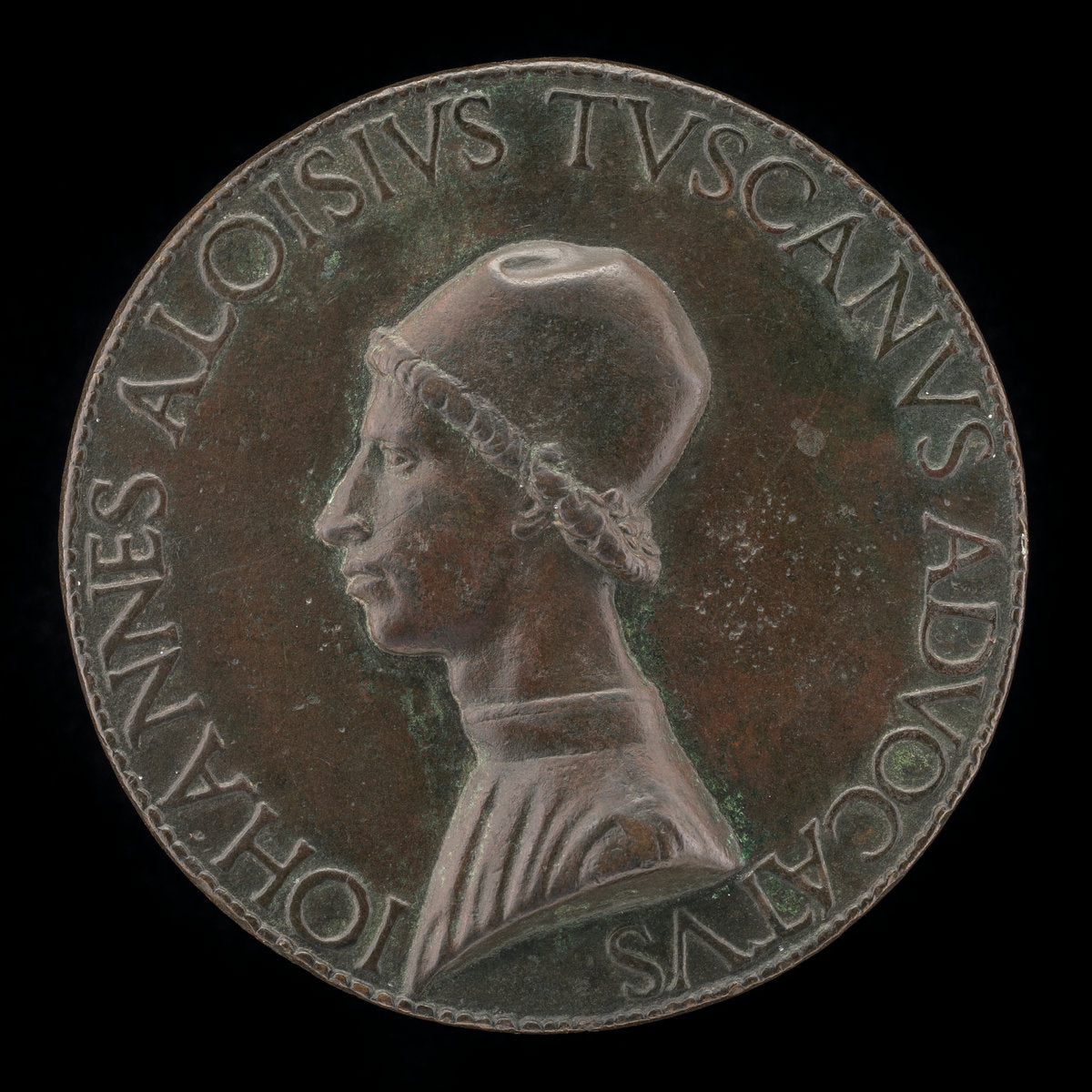 Giovanni Alvise Toscani, c. 1450-1478, Milanese Jurisconsult, Consistorial Advocate, and Auditor General under Pope Sixtus IV [obverse] by Lysippus Junior (Italian, active c. 1470 - 1484), 16X12"(A3)Poster Print
