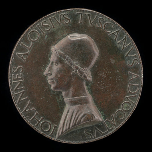 Giovanni Alvise Toscani, c. 1450-1478, Milanese Jurisconsult, Consistorial Advocate, and Auditor General under Pope Sixtus IV [obverse] by Lysippus Junior (Italian, active c. 1470 - 1484), 16X12"(A3)Poster Print