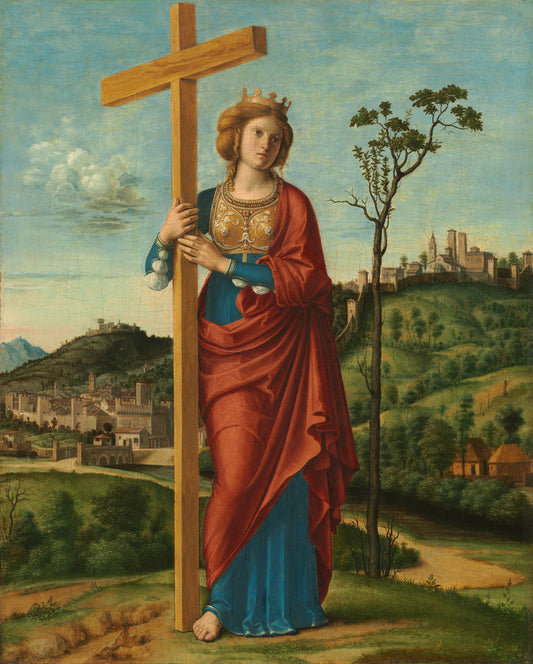 Saint Helena by Cima da Conegliano (Venetian, c. 1459 - 1517 or 1518), 16X12"(A3)Poster Print