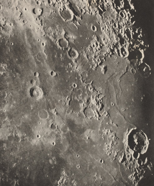 Photographie Lunaire Capuanus - Bouillaud - Gassendi by Loewy et Puiseux (French, 1833 - 1907), 16X12"(A3)Poster Print