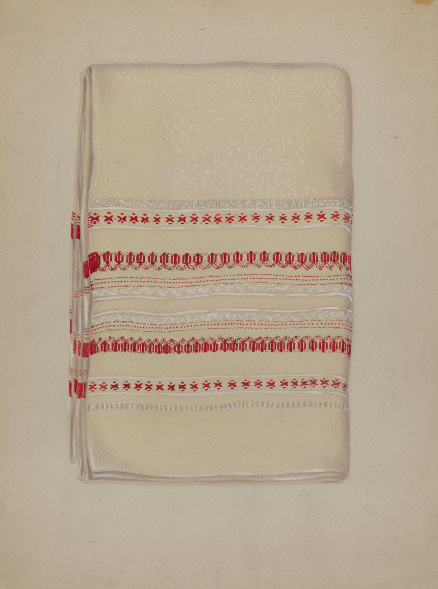 Cotton Towel by Eva Wilson (American, active c. 1935), 16X12"(A3)Poster Print