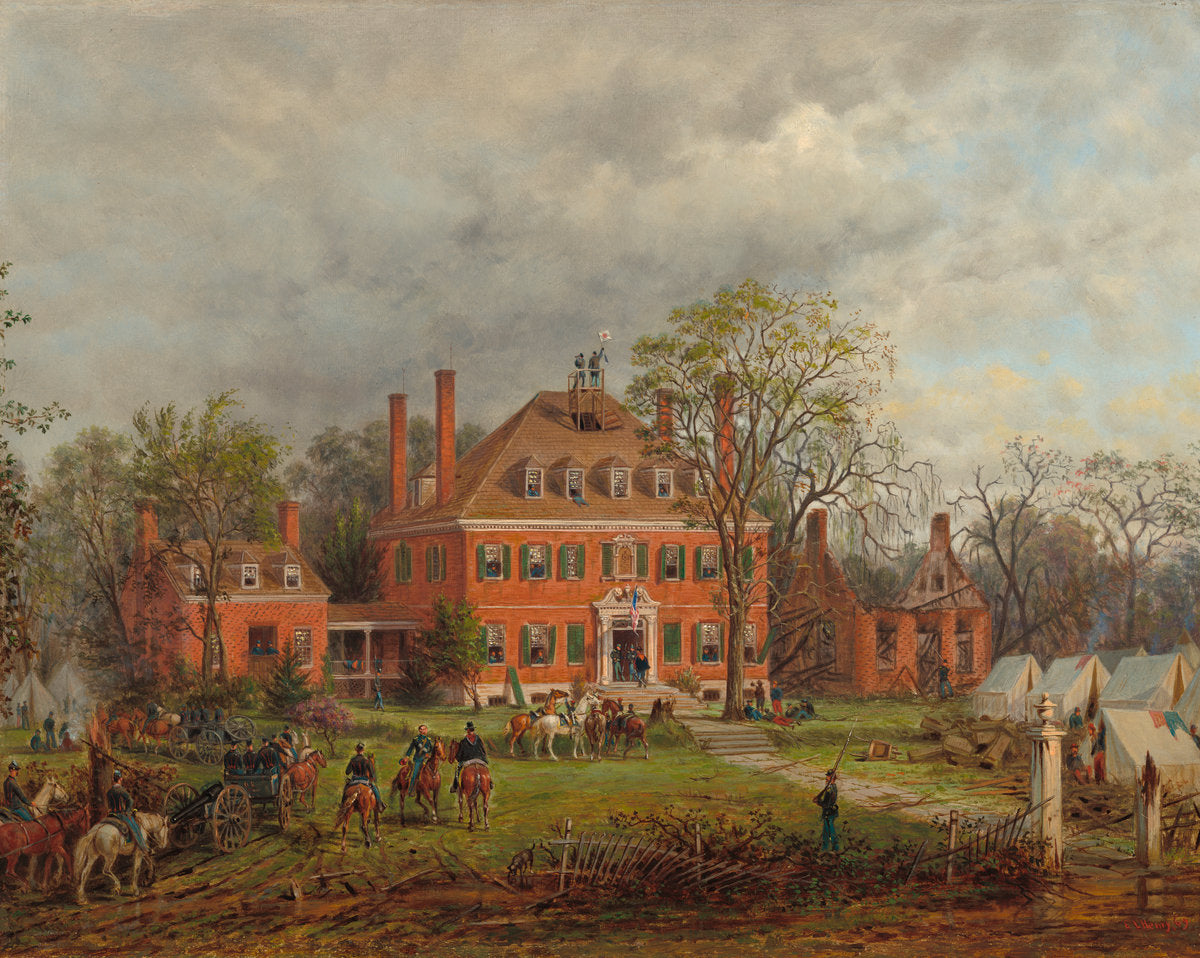 The Old Westover House by Edward Lamson Henry (American, 1841 - 1919), 16X12"(A3)Poster Print