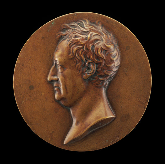 1809 by after Leonhard Posch (Johann Wolfgang von Goethe, 1749-1832 [obverse]), 16X12"(A3)Poster Print