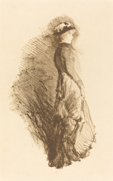 Study by James McNeill Whistler (American, 1834 - 1903), 16X12"(A3)Poster Print