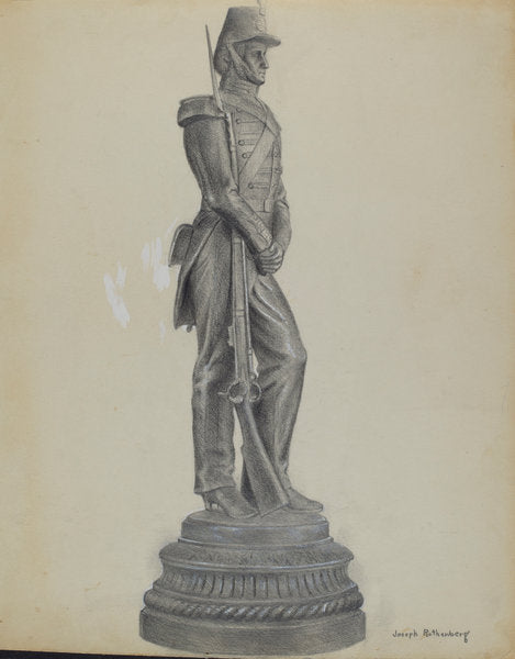 Soldier Figure by Joseph Rothenberg (American, active c. 1935), 16X12"(A3)Poster Print