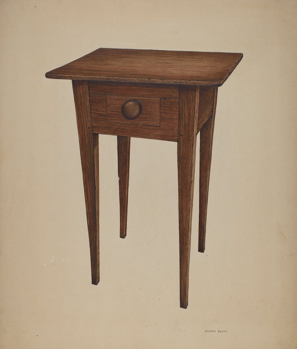 Table by Warren Booth (American, active c. 1935), 16X12"(A3)Poster Print