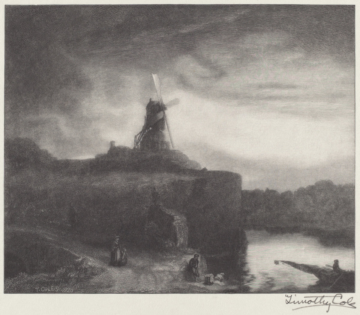 The Mill by Timothy Cole after Rembrandt van Rijn (American, 1852 - 1931), 16X12"(A3)Poster Print