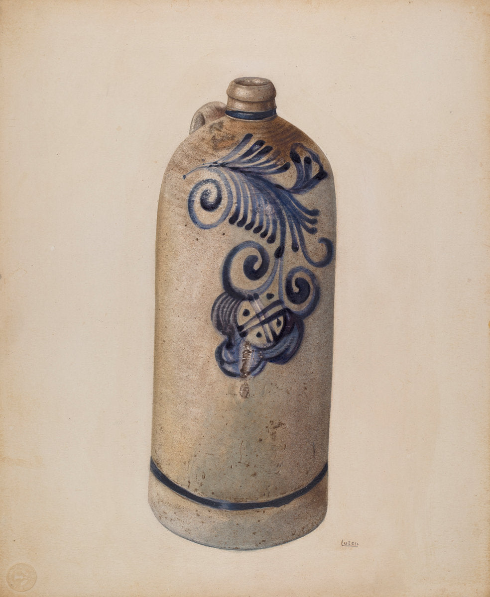 Jug by Winifred Luten and John Tarantino (American, active c. 1935), 16X12"(A3)Poster Print