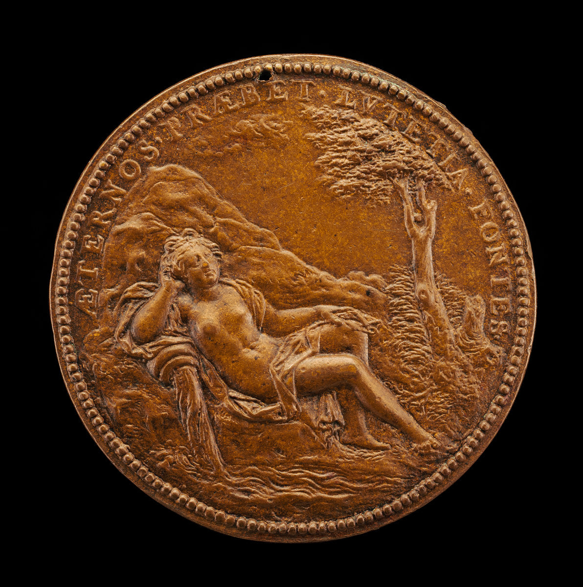 1623 by French 17th Century (Nymph of the Seine [reverse]), 16X12"(A3)Poster Print
