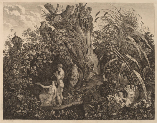 An Offering to Pan by Carl Wilhelm Kolbe (German, 1759 - 1835), 16X12"(A3)Poster Print