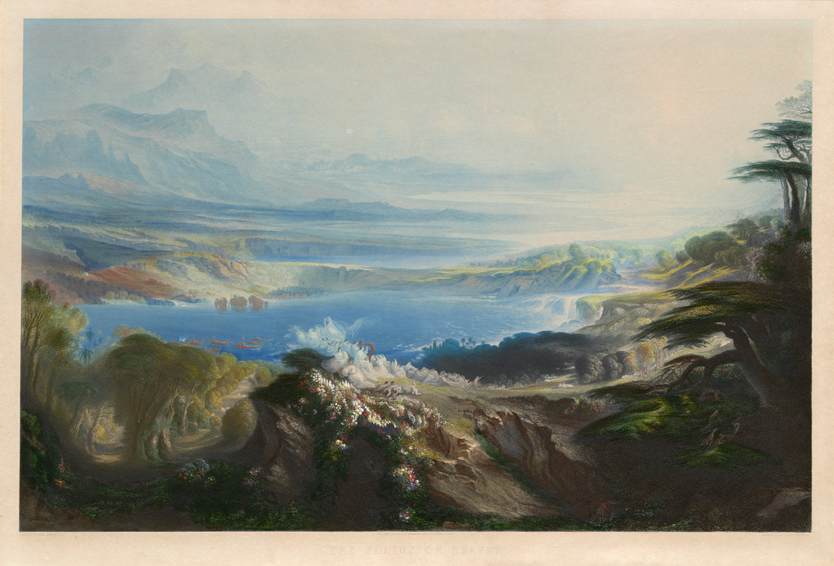 The Plains of Heaven by Charles Mottram after John Martin (British, 1807 - 1876), 16X12"(A3)Poster Print