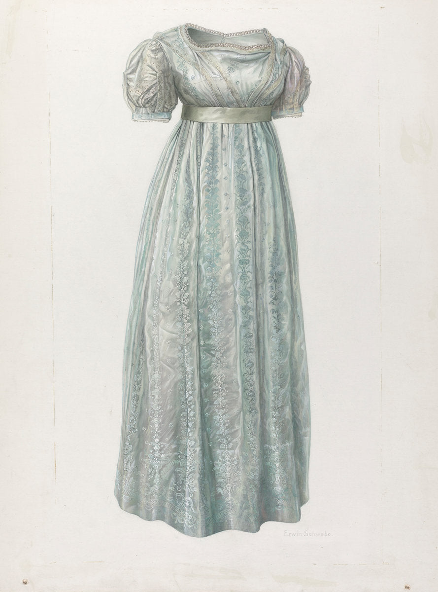 Dress by Erwin Schwabe (American, active c. 1935), 16X12"(A3)Poster Print
