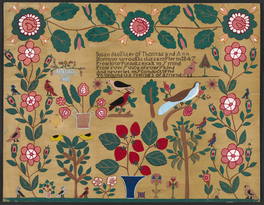 Sampler by Katherine Hastings (American, active c. 1935), 16X12"(A3)Poster Print