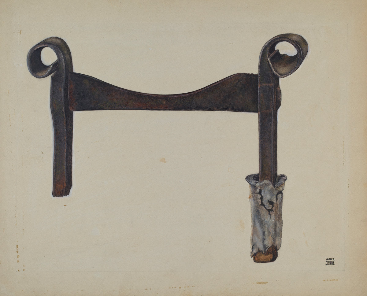 Foot Scraper by John Wilkes (American, active c. 1935), 16X12"(A3)Poster Print