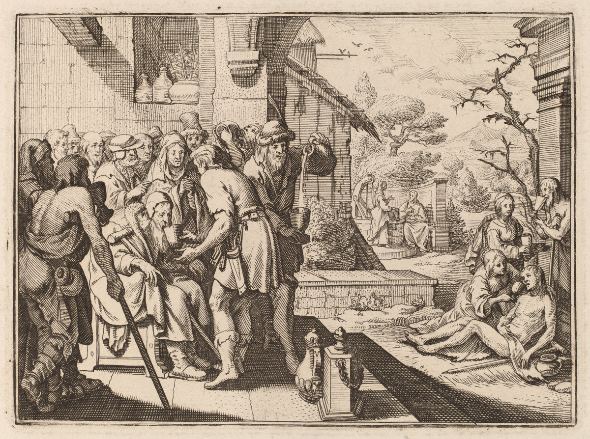 Quenching of the Thirsty by Conrad Meyer (Swiss, 1618 - 1689), 16X12"(A3)Poster Print