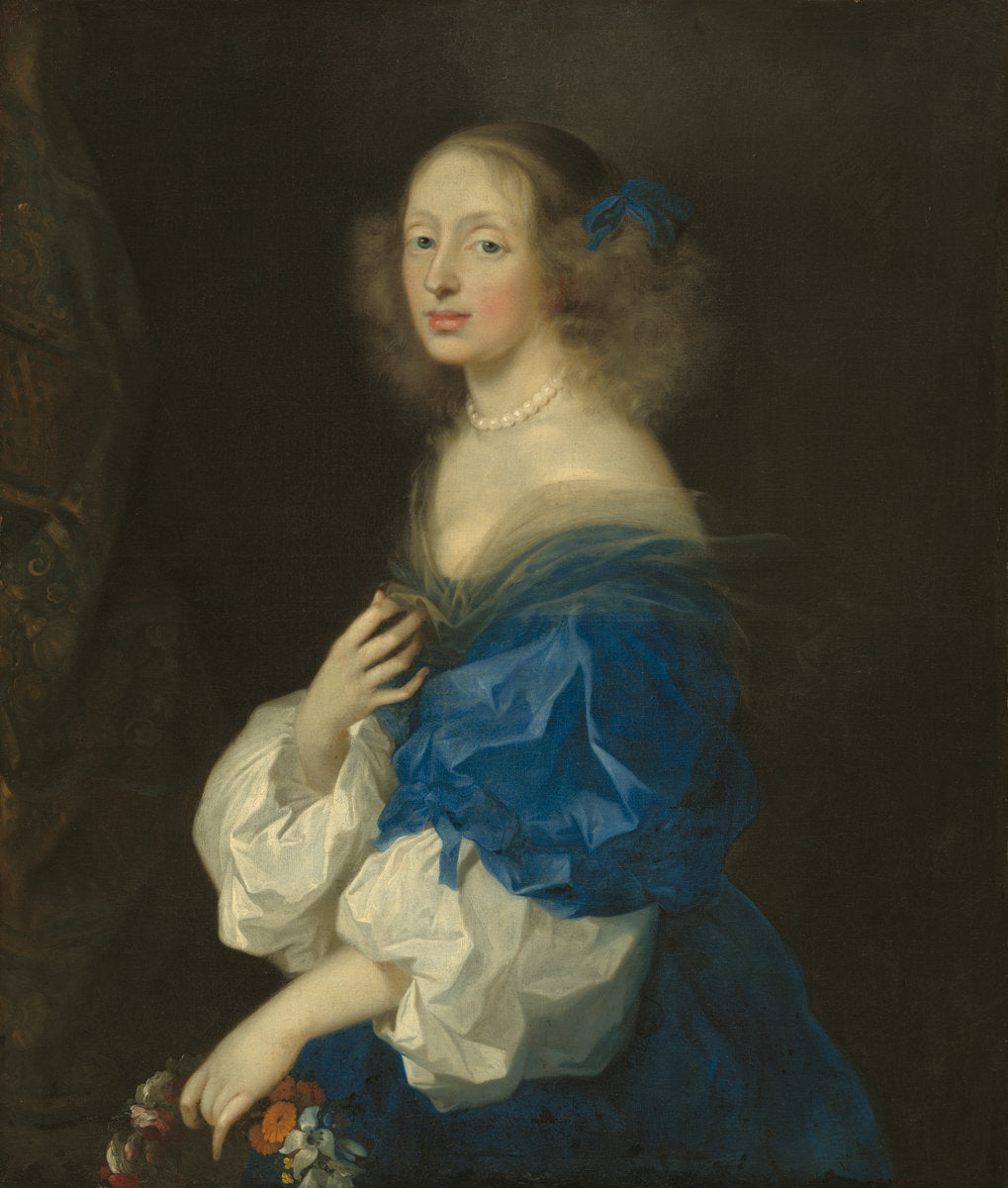 Countess Ebba Sparre by Sébastien Bourdon (French, 1616 - 1671), 16X12"(A3)Poster Print