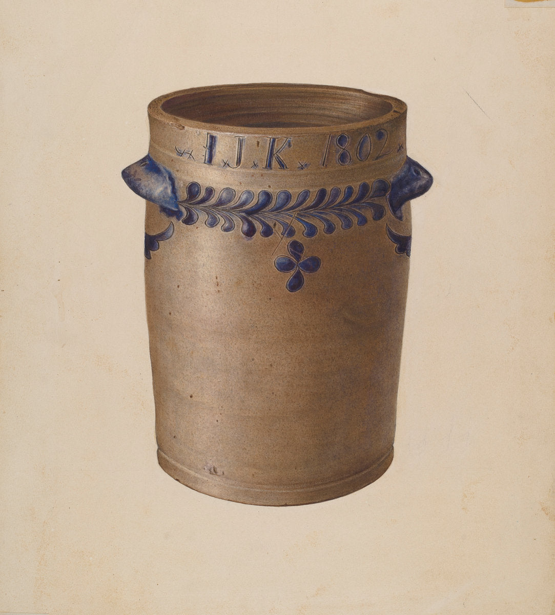 Stoneware Jar by Joseph Goldberg (American, active c. 1935), 16X12"(A3)Poster Print