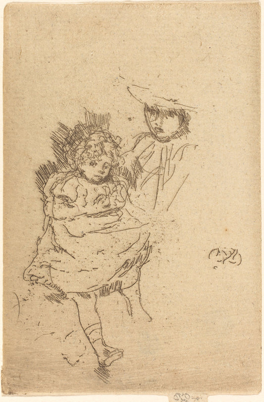 Gipsy Baby by James McNeill Whistler (American, 1834 - 1903), 16X12"(A3)Poster Print