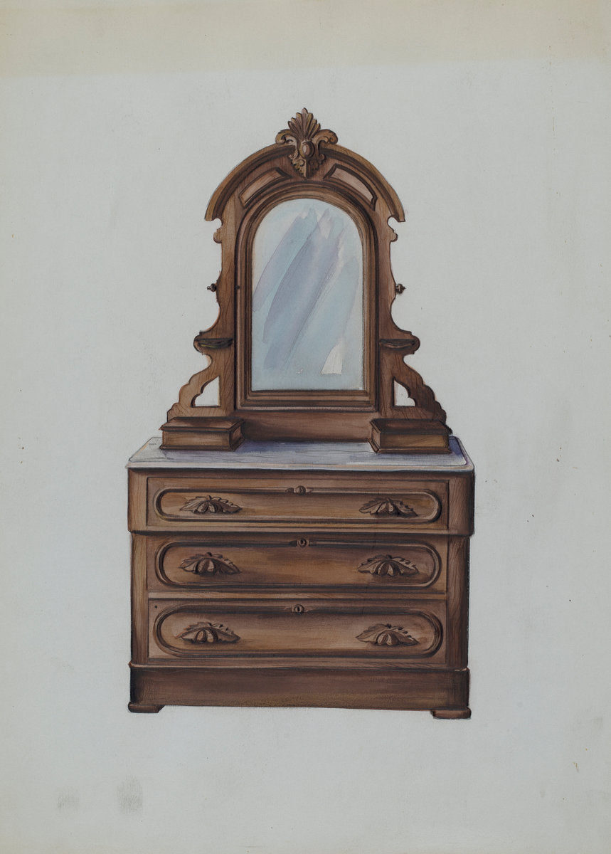 Bureau by Natalie Simon (American, active c. 1935), 16X12"(A3)Poster Print