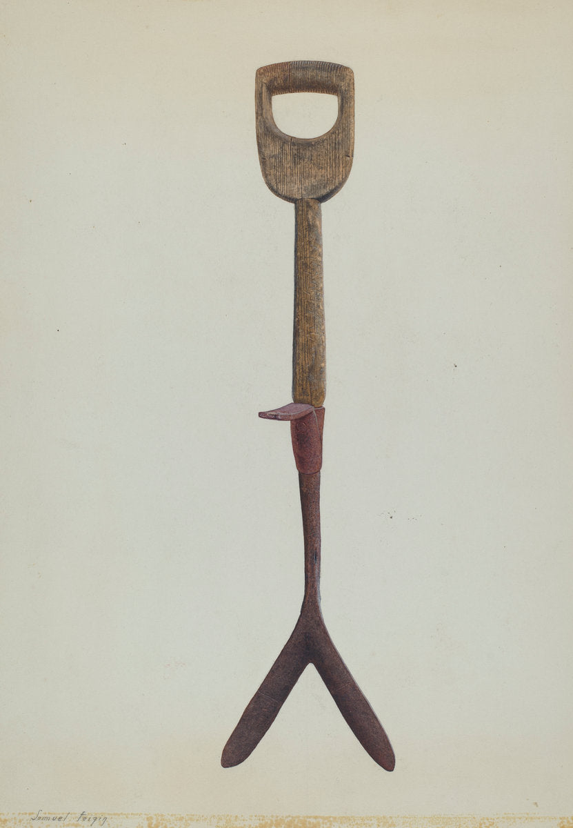 Hay Knife by Samuel Faigin (American, active c. 1935), 16X12"(A3)Poster Print