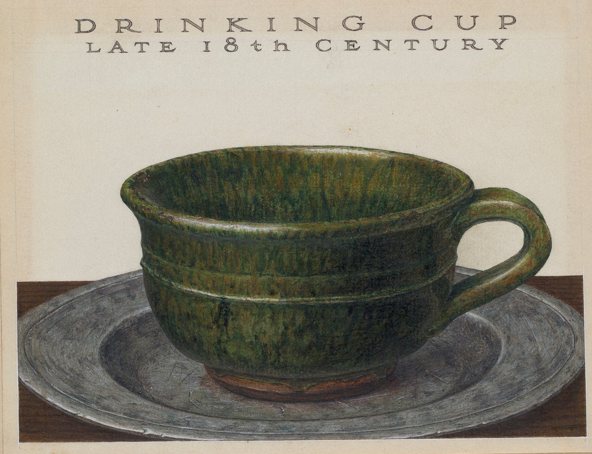 Drinking Cup by John Matulis (American, 1910 - 2000), 16X12"(A3)Poster Print