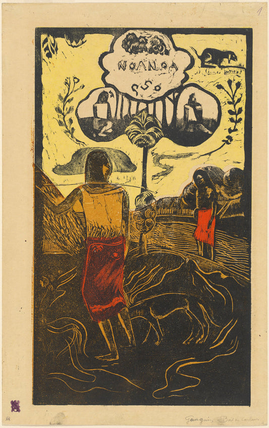 Noa Noa (Fragrant, Fragrant) by Paul Gauguin (French, 1848 - 1903), 16X12"(A3)Poster Print