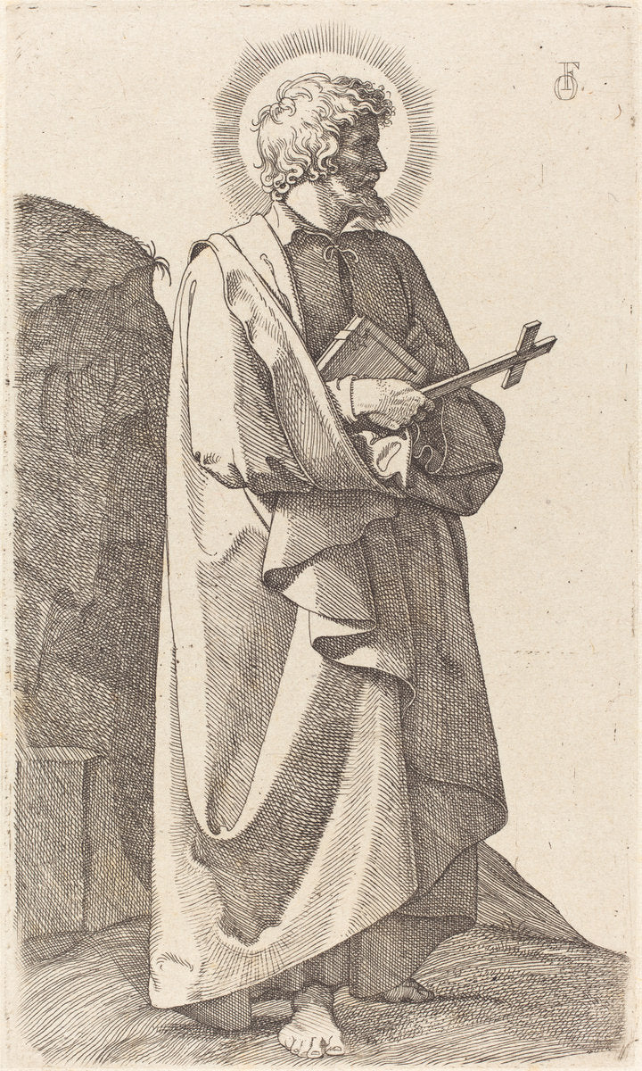 Saint Philip Neri by Johann Friedrich Overbeck (German, 1789 - 1869), 16X12"(A3)Poster Print