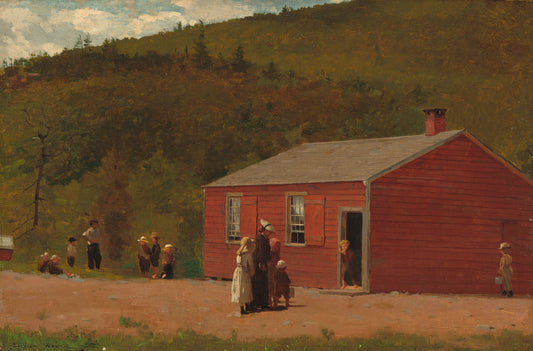 School Time by Winslow Homer (American, 1836 - 1910), 16X12"(A3)Poster Print
