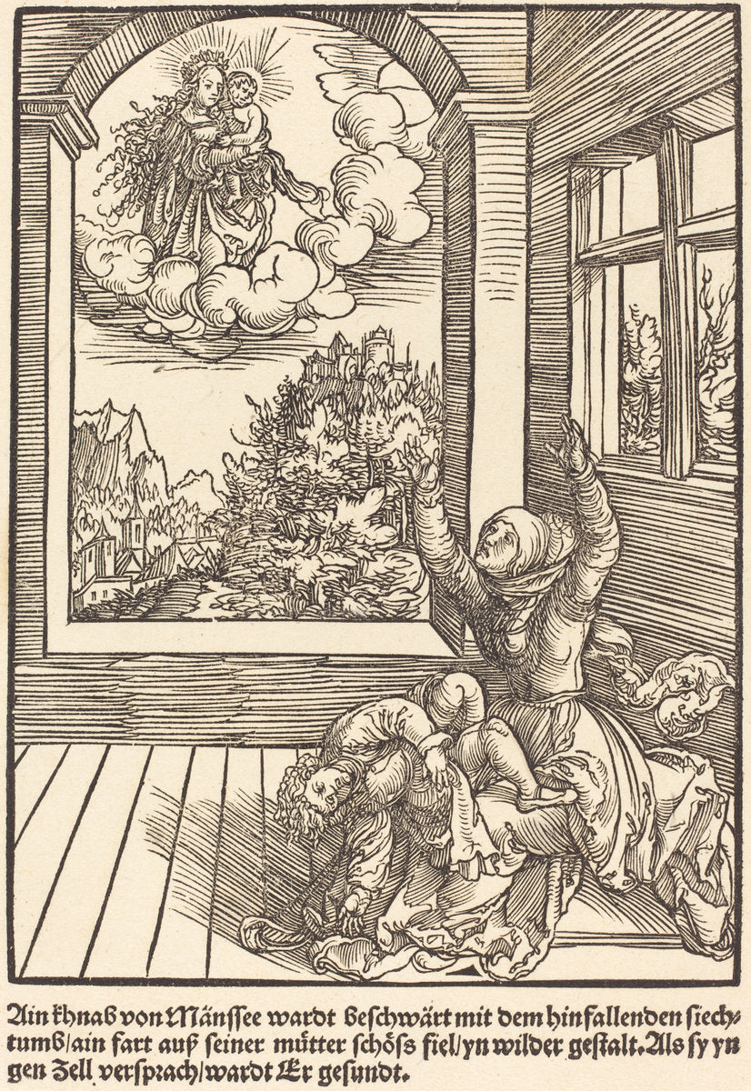 Ain khnab von Mansee wardt .. by Master of the Miracles of Mariazell (German, active early 16th century), 16X12"(A3)Poster Print