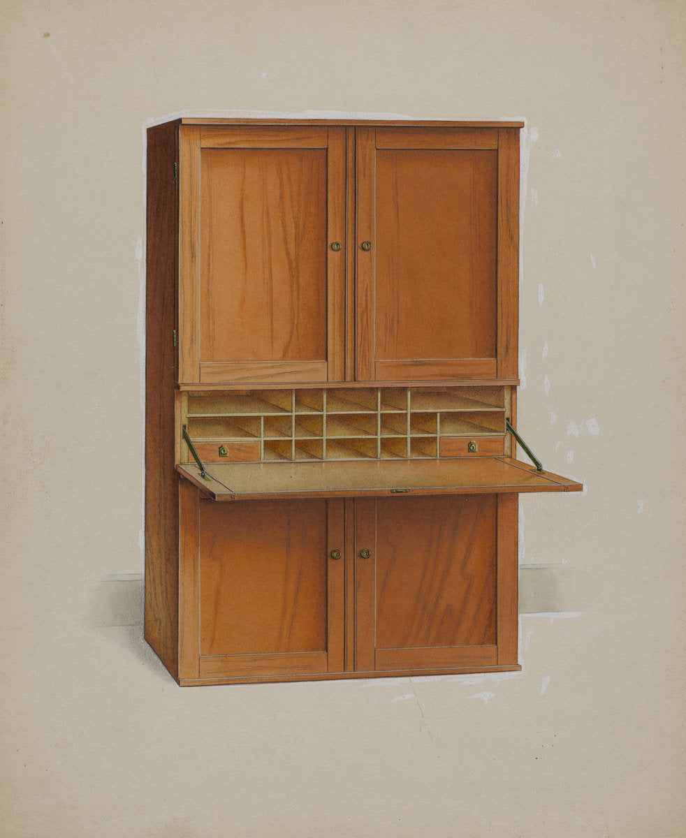 Shaker Desk by Irving I. Smith (American, active c. 1935), 16X12"(A3)Poster Print