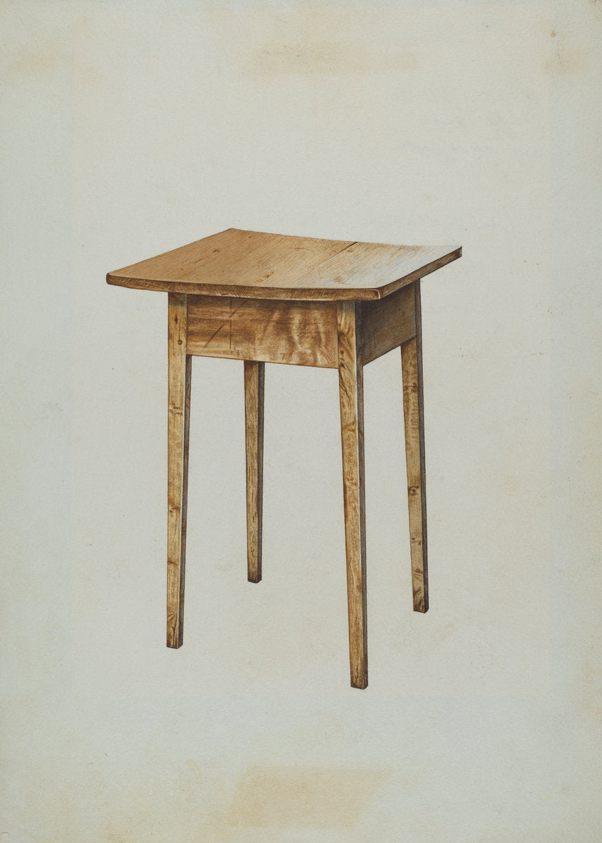 Utility Table by Henry Tomaszewski (American, 1918 - 1998), 16X12"(A3)Poster Print
