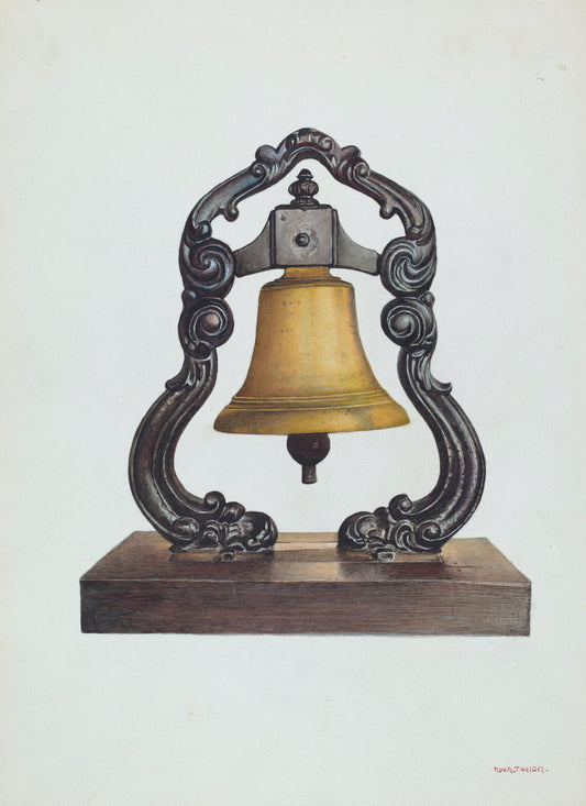 Bell from Ship by Robert W.R. Taylor (American, active c. 1935), 16X12"(A3)Poster Print