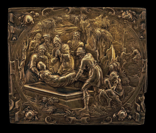 c. 1600 by German 17th Century (Burial of a Saint), 16X12"(A3)Poster Print