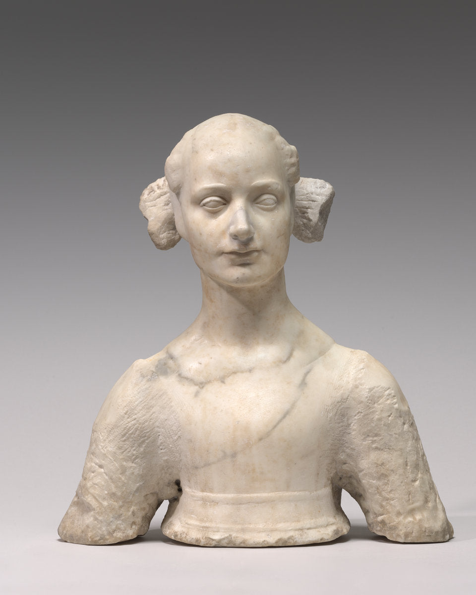 1450/1475, with later alterations by Probably Florentine 15th Century (A Young Lady), 16X12"(A3)Poster Print