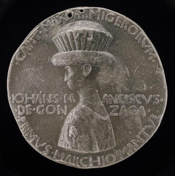 Gianfrancesco I Gonzaga, 1395-1444, 1st Marquess of Mantua 1433 [obverse] by Pisanello (Italian, c. 1395 - 1455), 16X12"(A3)Poster Print
