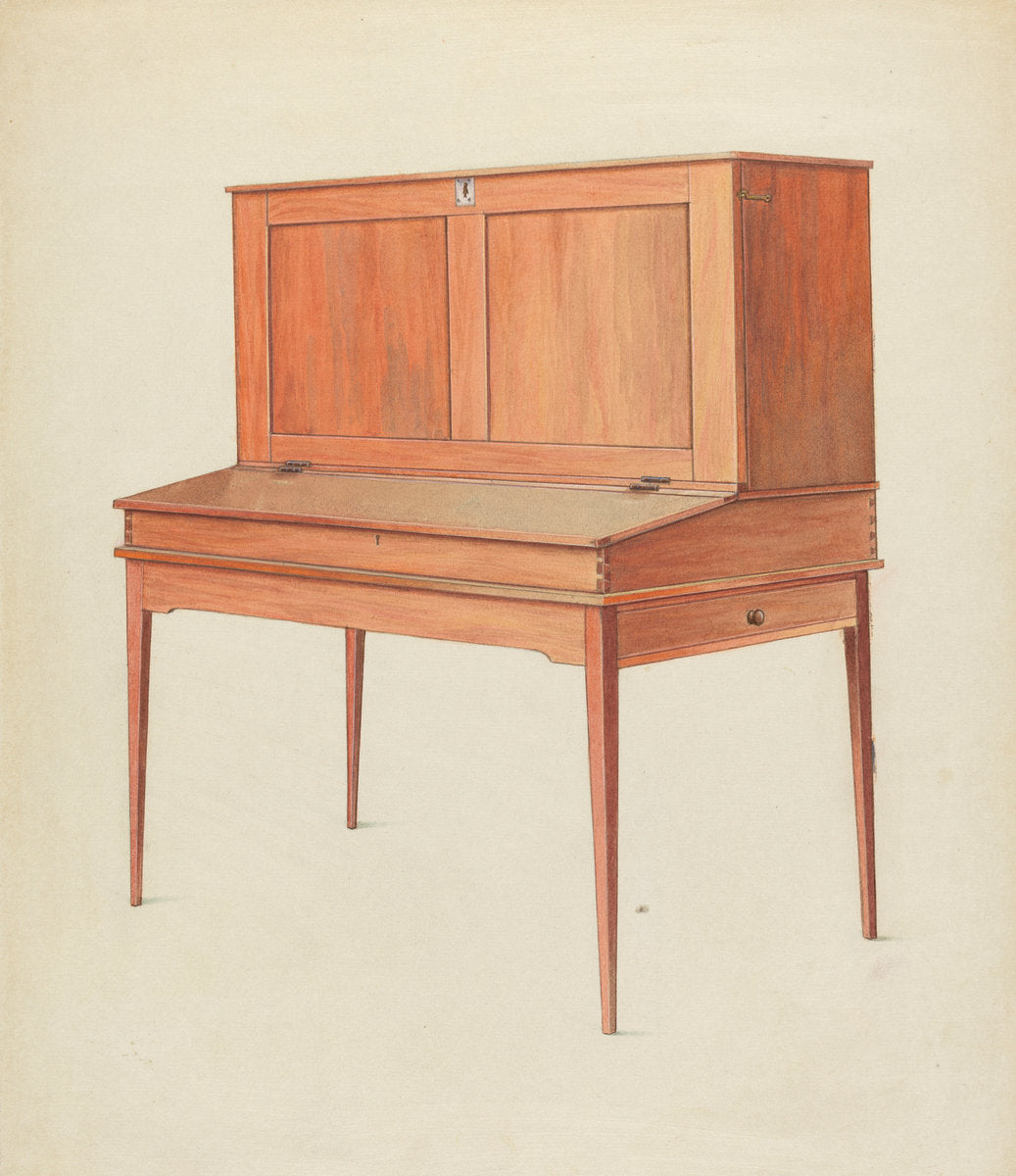 Shaker Desk by Alfred H. Smith (American, active c. 1935), 16X12"(A3)Poster Print