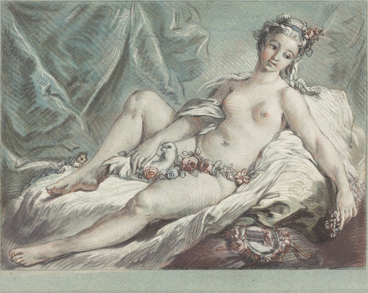 The Awakening of Venus by Louis-Marin Bonnet after François Boucher (French, 1736 - 1793), 16X12"(A3)Poster Print