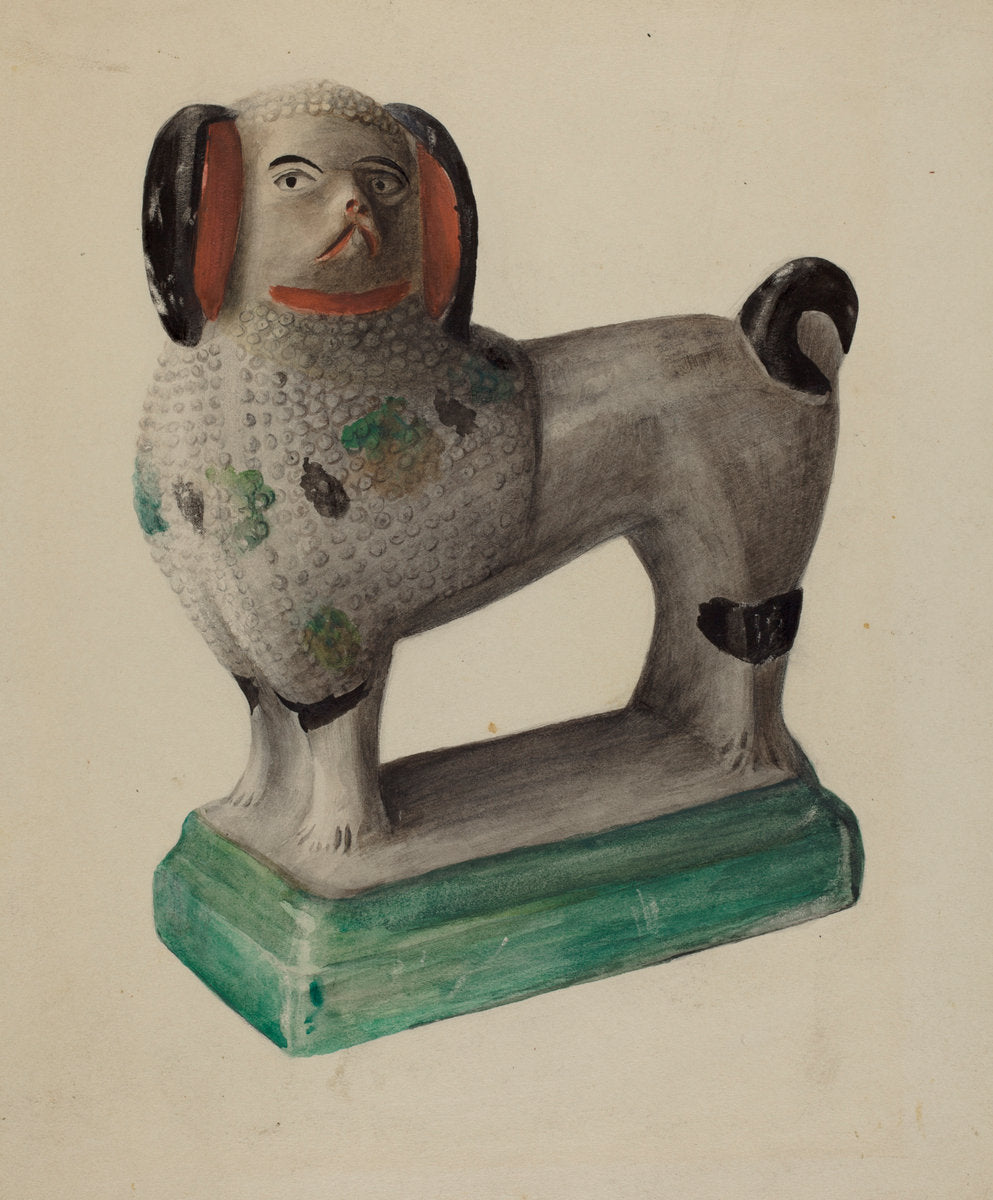 Pa. German Prince Charles Spaniel by Mina Lowry (American, 1894 - 1942), 16X12"(A3)Poster Print