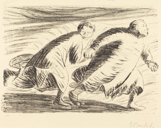 The Fugitives by Ernst Barlach (German, 1870 - 1938), 16X12"(A3)Poster Print