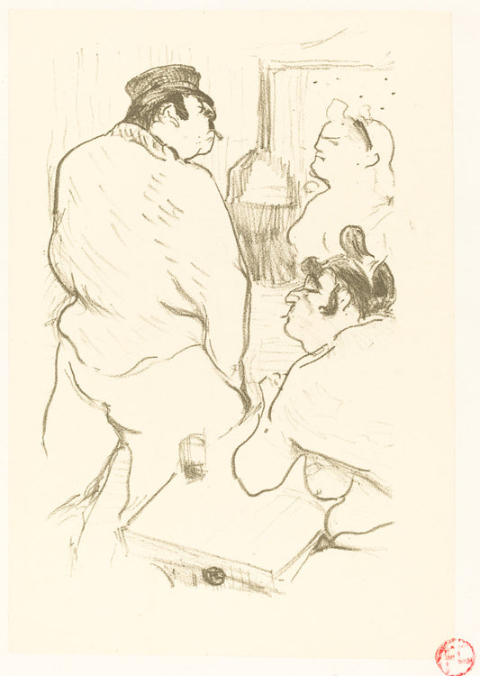 Terror of Grenelle (La terreur de Grenelle) by Henri de Toulouse-Lautrec (French, 1864 - 1901), 16X12"(A3)Poster Print