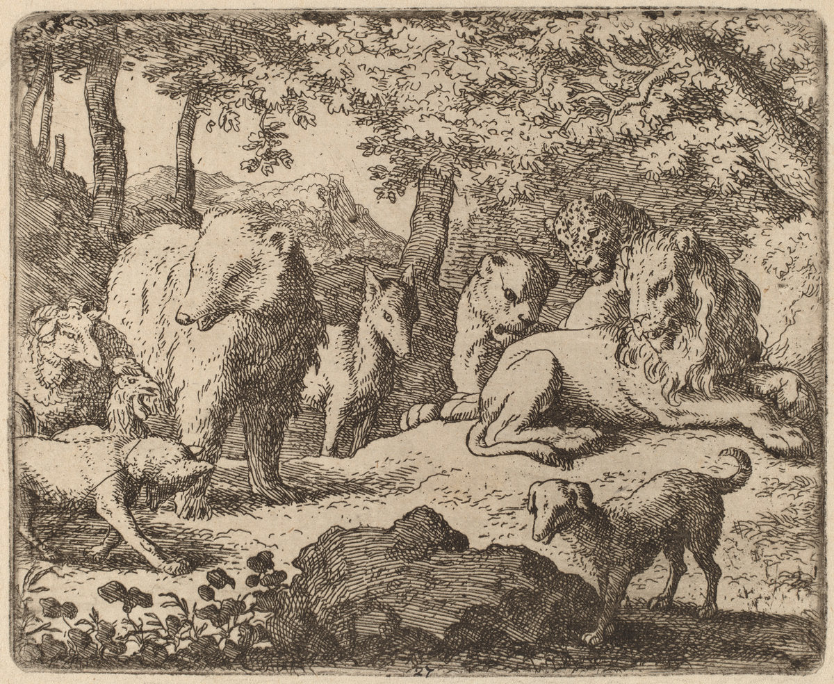 Reynard is Released to Tell His Story by Allart van Everdingen (Dutch, 1621 - 1675), 16X12"(A3)Poster Print