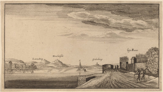 etching by after Wenceslaus Hollar (View of Lewenberg), 16X12"(A3)Poster Print