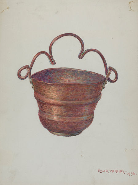 Holy Water Bucket by Robert W.R. Taylor (American, active c. 1935), 16X12"(A3)Poster Print
